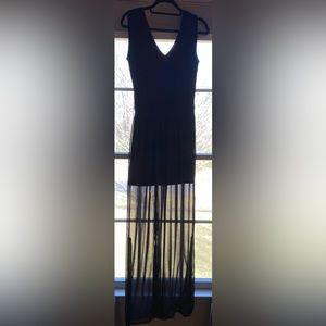 Stretta Bondage dress with chiffon over skirt